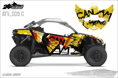 Лот: 13997976. Фото: 1. Наклейки Can-Am Maverick X3 ATV... Наклейки автомобильные