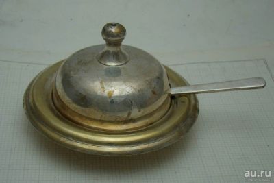 Лот: 11192117. Фото: 1. Икорница старинная (R917). Предметы интерьера и быта