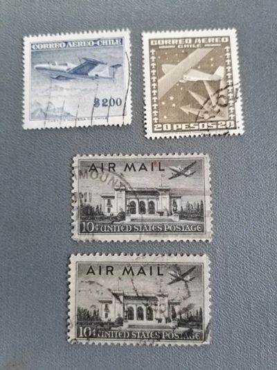 Лот: 23510639. Фото: 1. Авиация Старые марки разных стран. Марки