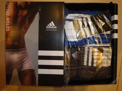 Лот: 1762561. Фото: 1. Новый комплект боксеров Adidas... Нижнее бельё, плавки, шорты для плавания