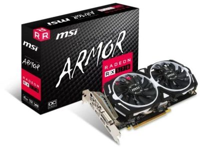 Лот: 9986198. Фото: 1. Видеокарта MSI Radeon RX 570... Видеокарты