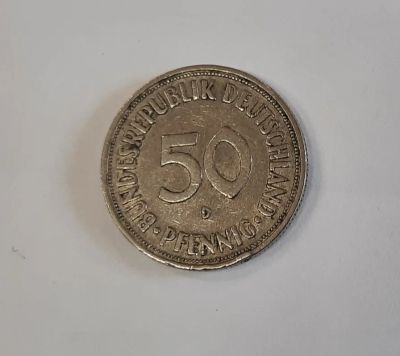 Лот: 18848745. Фото: 1. Монета Германия 50 пфеннигов 1970г. Германия и Австрия