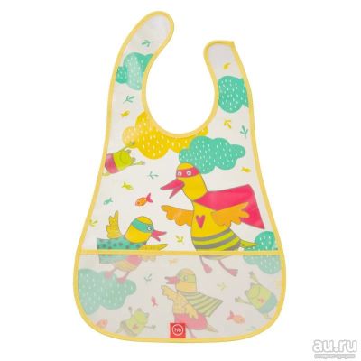 Лот: 9480797. Фото: 1. Happy Baby Водонепроницаемый нагрудник... Всё для кормления