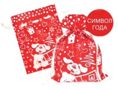 Лот: 10620470. Фото: 1. Мешок для подарков 1,3кг 26*35см... Тара, упаковка