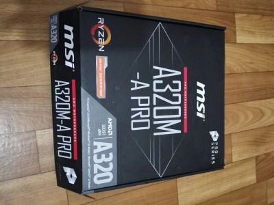 Лот: 17130764. Фото: 1. Материнская плата msi a320-a pro. Материнские платы