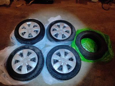 Лот: 17554798. Фото: 1. Колеса Toyota Vitz KSP90 4х100... Шины на дисках
