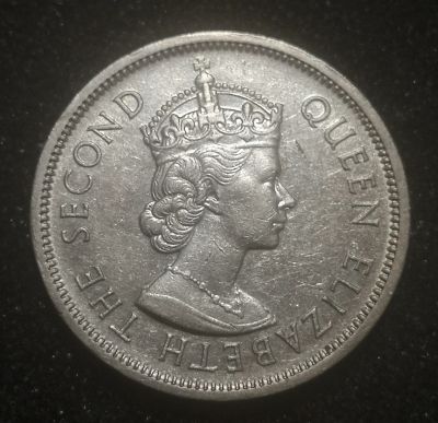 Лот: 23265980. Фото: 1. 1 доллар 1960 года. Гонконг (KN... Австралия и Океания