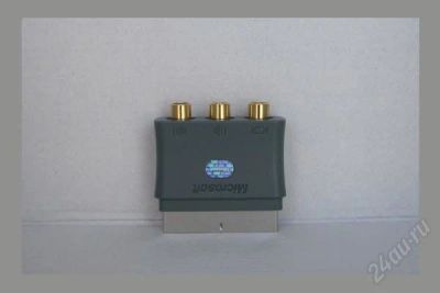 Лот: 1032705. Фото: 1. Переходник SCART->тюльпаны (Xbox... Аксессуары для игровых приставок, консолей, геймпады