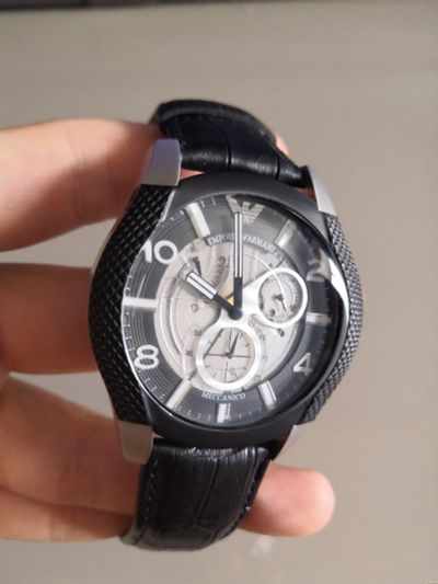 Лот: 15324341. Фото: 1. часы Emorio Armani AR4630 на коженном... Другие наручные часы