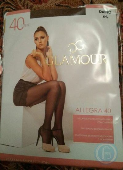 Лот: 11825687. Фото: 1. Новые колготки glamour allegra... Колготки, чулки