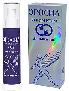 Лот: 3208234. Фото: 1. Интим - крем для мужчин «Эросил... Интимная косметика, смазки