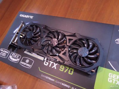 Лот: 17841144. Фото: 1. gtx 970 gigabyte g1 gaming. Видеокарты