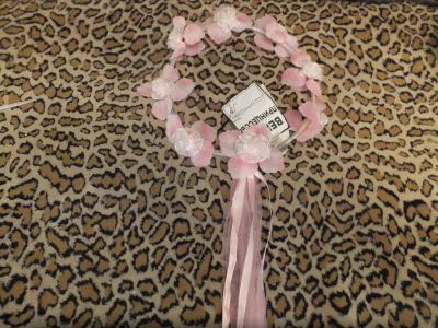 Лот: 4882867. Фото: 1. Венок карновальный, розовый. Гирлянды, шарики, новогодние аксессуары