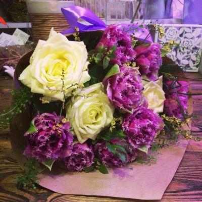 Лот: 7492672. Фото: 1. Сборный букет. Цветы на Щорса... Свежие цветы
