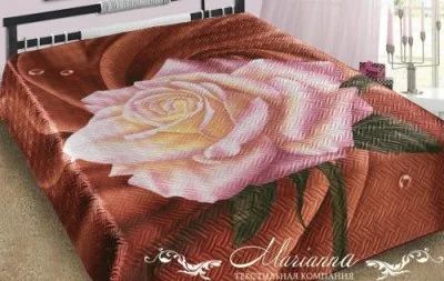 Лот: 3350114. Фото: 1. Покрывало Иск. шелк 3D 200*220. Одеяла, подушки
