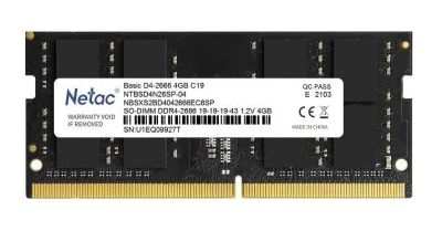 Лот: 25541796. Фото: 1. Модуль памяти SO-DDR4 4Гб 2666МГц... Оперативная память