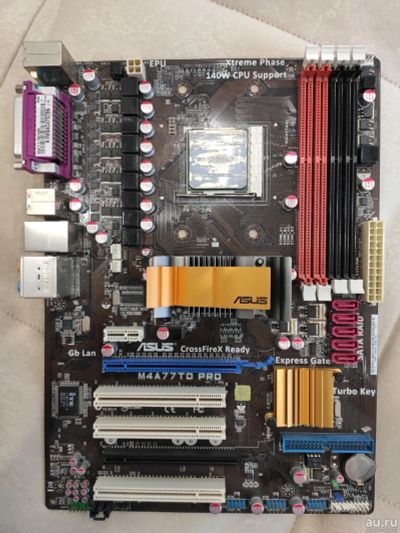 Лот: 15330481. Фото: 1. Материнская плата Asus M4A77TD... Материнские платы