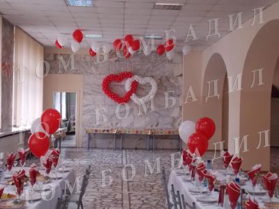 Лот: 4564299. Фото: 1. Свадебное оформление воздушными... Воздушные шары