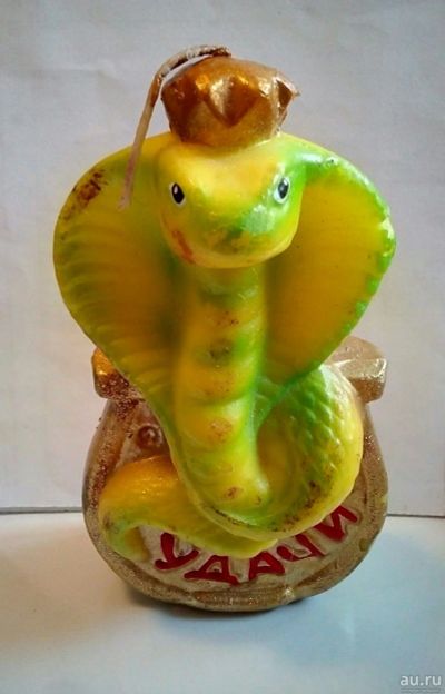 Лот: 16230137. Фото: 1. Свеча "Змея", сувенир. Свечи