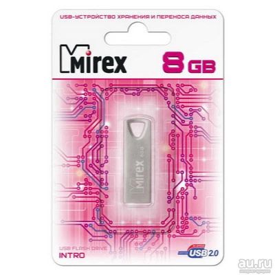 Лот: 10945210. Фото: 1. USB 8Gb Mirex Intro\ Объем памяти... USB-флеш карты