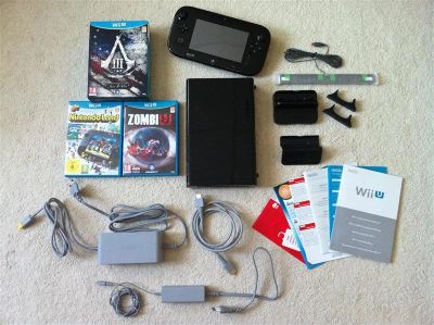 Лот: 2610880. Фото: 1. Wii U Premium Pack EUA 32Гб Черная... Игровые приставки, консоли