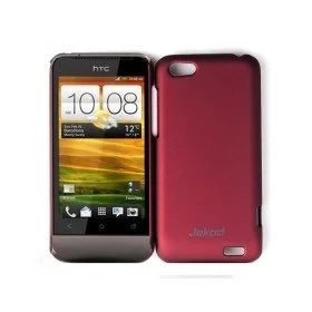 Лот: 3791249. Фото: 1. Пластиковый Чехол HTC One V Красный. Чехлы, бамперы