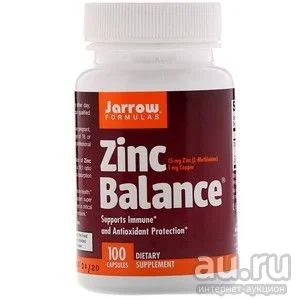 Лот: 17057796. Фото: 1. Цинк (zinc balance), 100кап Микроэлементы... Спортивное питание, витамины