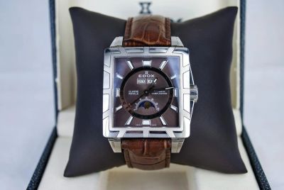 Лот: 6695707. Фото: 1. Часы швейцарские Edox 90003-3BRIN... Оригинальные наручные часы