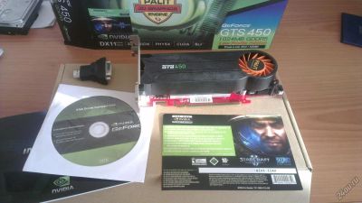 Лот: 4930064. Фото: 1. Palit GeForce GTS450 Low Profile... Видеокарты