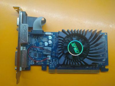 Лот: 25664252. Фото: 1. Б\У видеокарта Asus GT210-1GD3-L... Видеокарты