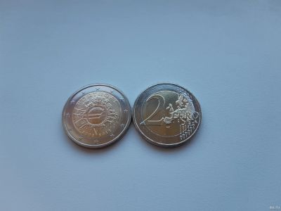Лот: 18165020. Фото: 1. Португалия 2 евро 2012 " 10 лет... Европа