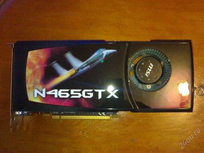 Лот: 2260485. Фото: 1. MSI GeForce GTX 465 1Gb DDR5 256BIT. Видеокарты