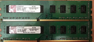 Лот: 14070434. Фото: 1. DDR3 Kingston 2x2gb. Оперативная память