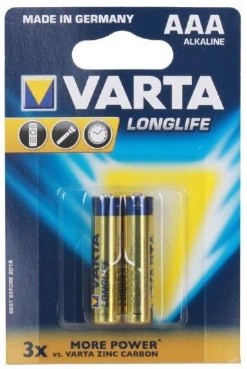 Лот: 16235545. Фото: 1. Батарейки AAA(LR03) VARTA LongLife... Батарейки, аккумуляторы, элементы питания