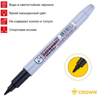 Лот: 25013627. Фото: 1. Маркер перманентный CROWN "Multi... Ручки, карандаши, маркеры