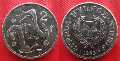 Лот: 25084934. Фото: 1. (№4874-Х252/20/LM) 2 цента 1983... Европа