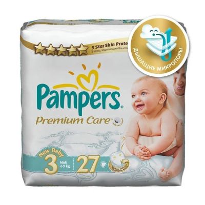 Лот: 4791064. Фото: 1. Памперс Pampers Premium Care 3... Детская гигиена