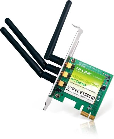 Лот: 4717258. Фото: 1. Сетевая карта WI-FI PCI-E TP-LINK... Сетевые карты