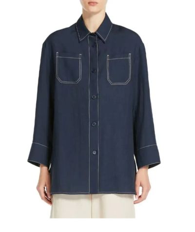 Лот: 24590473. Фото: 1. Рубашка Max Mara, размер 50. Блузы, рубашки, водолазки
