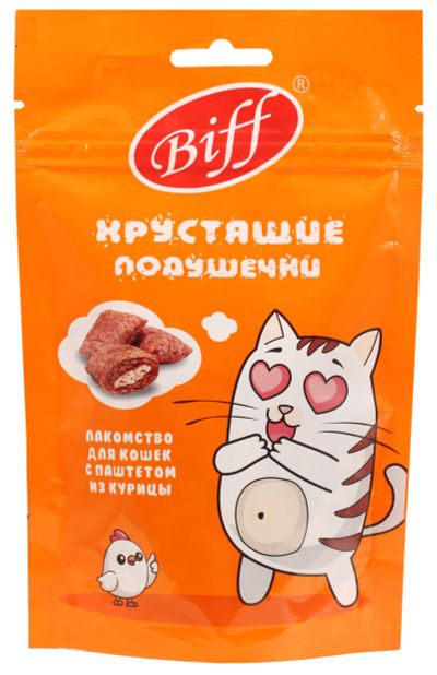 Лот: 24833834. Фото: 1. TiTBiT Biff хрустящие подушечки... Корма