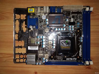 Лот: 12787737. Фото: 1. ASRock H67M-ITX s1155 / Pentium... Комплекты запчастей