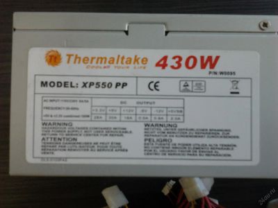 Лот: 5886622. Фото: 1. Блок питания 430W Thermaltake. Корпуса, блоки питания