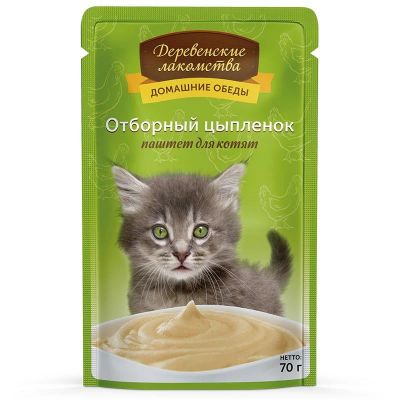 Лот: 14279023. Фото: 1. Паштет Деревенские лакомства Отборный... Корма