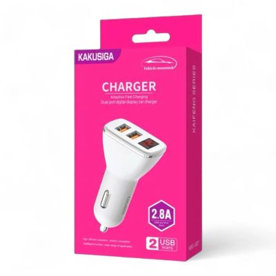 Лот: 25796773. Фото: 1. АЗУ KAKUSIGA KSC-527 2xUSB-A LED... Зарядные устройства, блоки питания, адаптеры сетевые для смартфонов