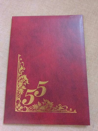 Лот: 22571840. Фото: 1. Папка адресная 55 красная. Папки, портфели