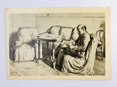 Лот: 23296297. Фото: 1. В.И. Ленин в Смольном. Открытка... Открытки, конверты