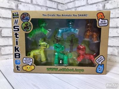 Лот: 13646358. Фото: 1. стикбот stikbot фигурка животные... Развивающие