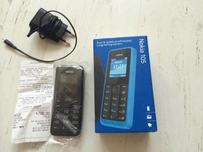 Лот: 3993348. Фото: 1. продам телефон nokia 105, полный... Кнопочные мобильные телефоны