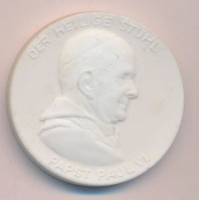 Лот: 13936172. Фото: 1. Германия ГДР Медаль Павел VI D-40мм... Памятные медали