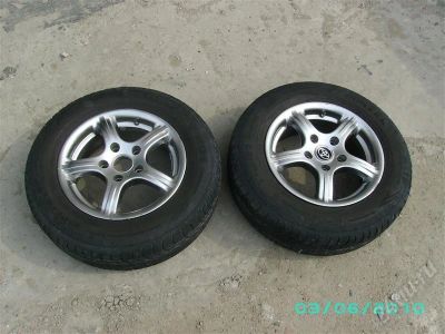 Лот: 394289. Фото: 1. Литье с летней резиной R14 5*114. Шины